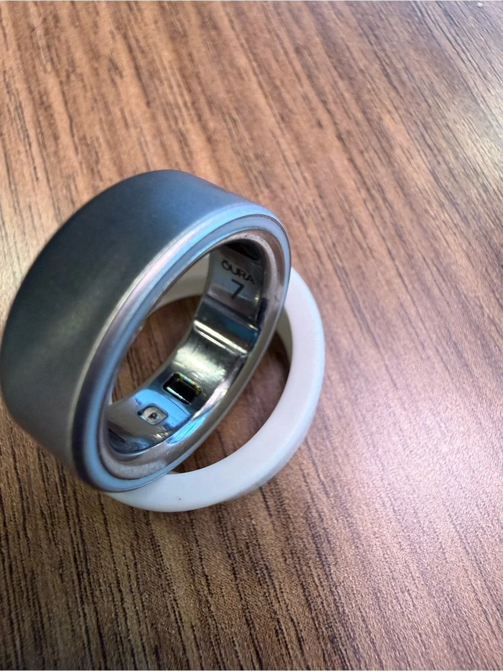 Oura Brushed Silver Smart Ring